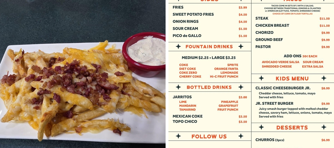 Flavor Fusion Menu