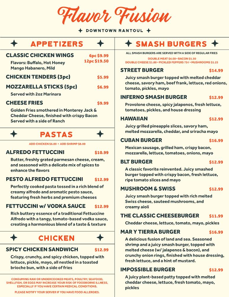 Flavor Fusion Menu image 1