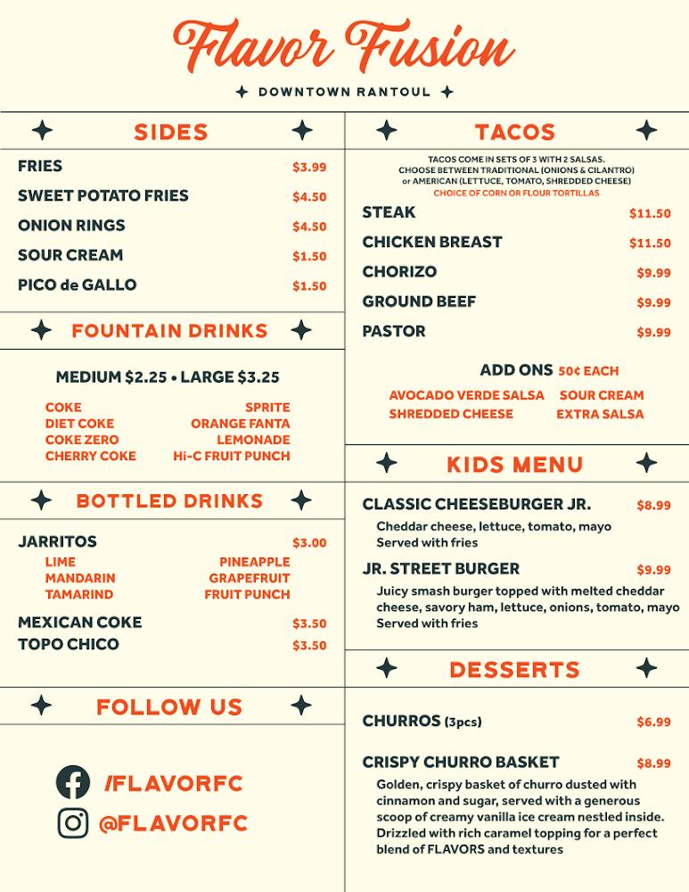 Flavor Fusion Menu image 2